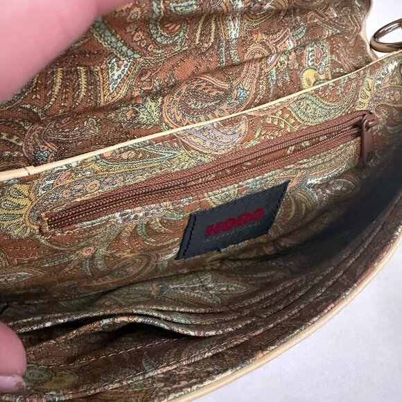 Hobo International Leather Baguette HandBag Purse 11.5x6 Light Yellow Y2K - Picture 8 of 10